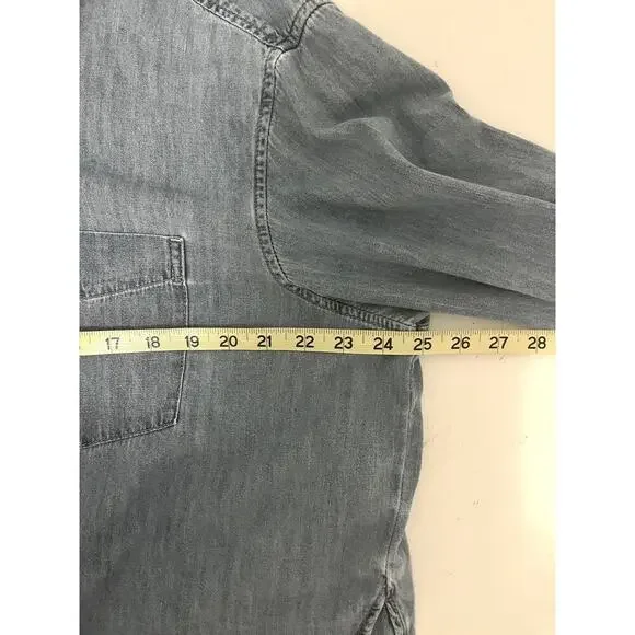 Gap Cropped Denim Shirt - Picture 6 of 7